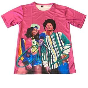 Unisex Women’s Men’s Cardi B & Bruno Mars Short Sleeve T-Shirt Size S NEW